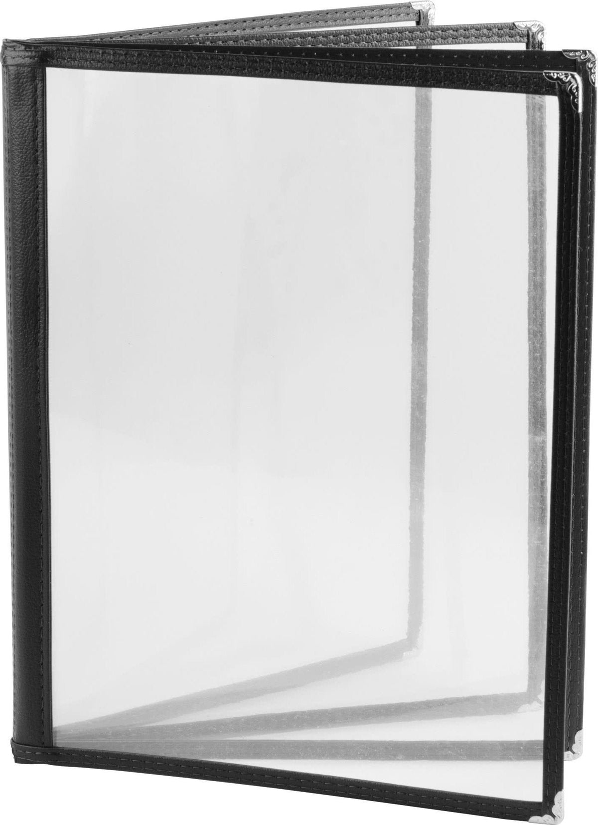 Omcan - Black Four Page Menu Holder, Pack of 20 - 39806