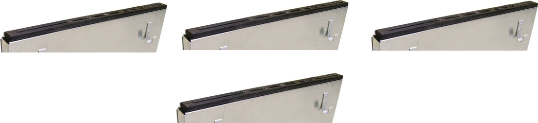 Omcan - Black Insert For Large Stainless Steel Knife Rack, Pack of 4 - 12940