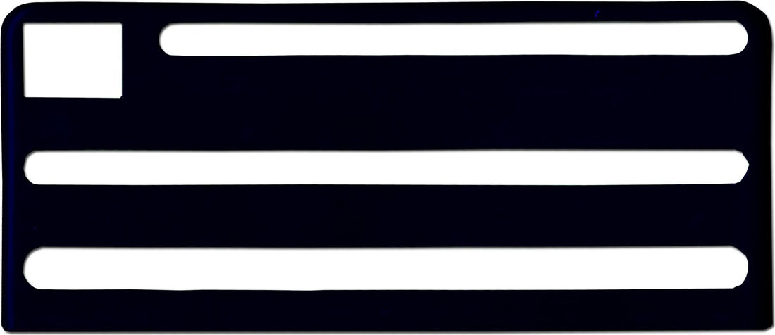 Omcan - Black Plastic Insert For Extra Small Stainless Steel Knife Rack, Pack of 10 - 17882