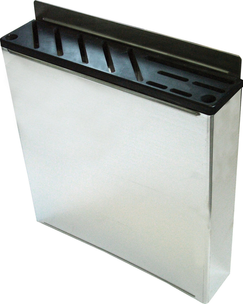 Omcan - Black Plastic Insert For Small Stainless Steel Knife Rack, Pack of 10 - 12930