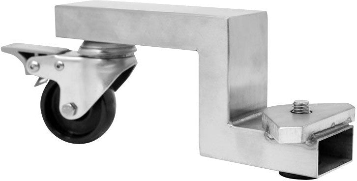 Omcan - Black Stainless Steel Swivel Caster with Brake For 26 lb, 48 lb, and 65 lb. Capacity, Pack of 2 pc - 69577