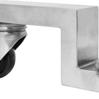 Omcan - Black Stainless Steel Swivel Caster with Brake For 26 lb, 48 lb, and 65 lb. Capacity, Pack of 2 pc - 69577