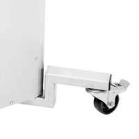 Omcan - Black Stainless Steel Swivel Caster with Brake For 26 lb, 48 lb, and 65 lb. Capacity, Pack of 2 pc - 69577