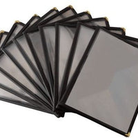 Omcan - Black Three Page Menu Holder, Pack of 20 - 39802