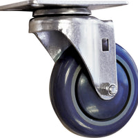Omcan - Black Utility Cart Caster, Pack of 4 - 13120