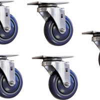 Omcan - Black Utility Cart Caster, Pack of 4 - 13120
