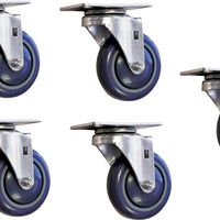 Omcan - Black Utility Cart Caster, Pack of 5 - 13120