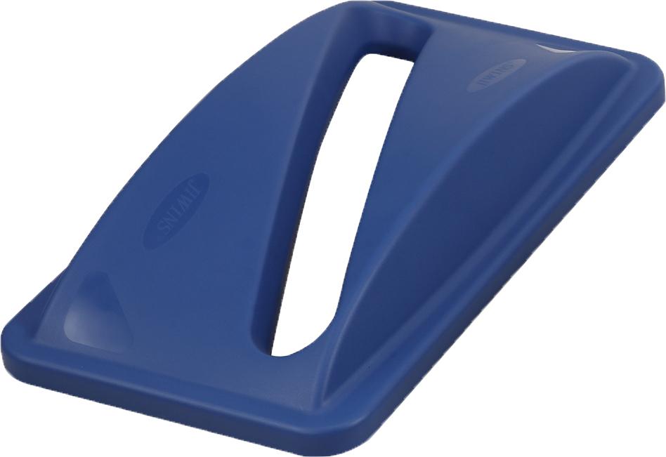 Omcan - Blue Lid For Recycling Trash Container, Pack of 10 - 43300