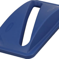 Omcan - Blue Lid For Recycling Trash Container, Pack of 10 - 43300