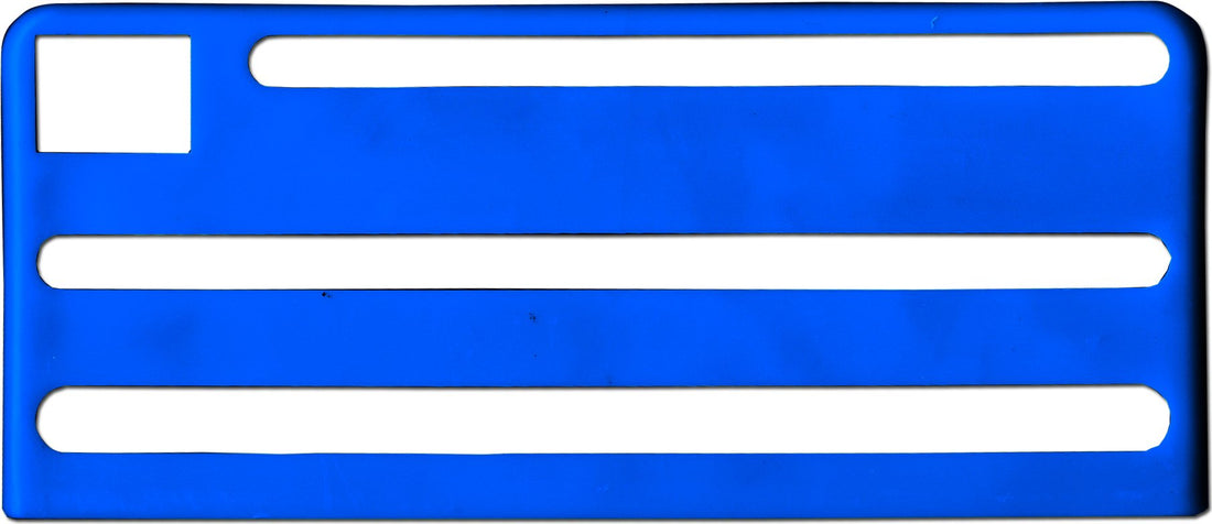 Omcan - Blue Plastic Insert For Extra Small Stainless Steel Knife Rack, Pack of 10 - 12915