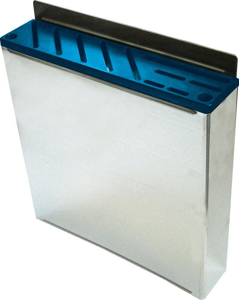 Omcan - Blue Plastic Insert For Small Stainless Steel Knife Rack, Pack of 10 - 12927