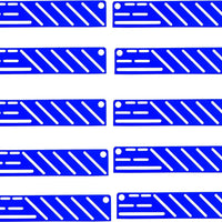 Omcan - Blue Plastic Insert For Small Stainless Steel Knife Rack, Pack of 10 - 12927