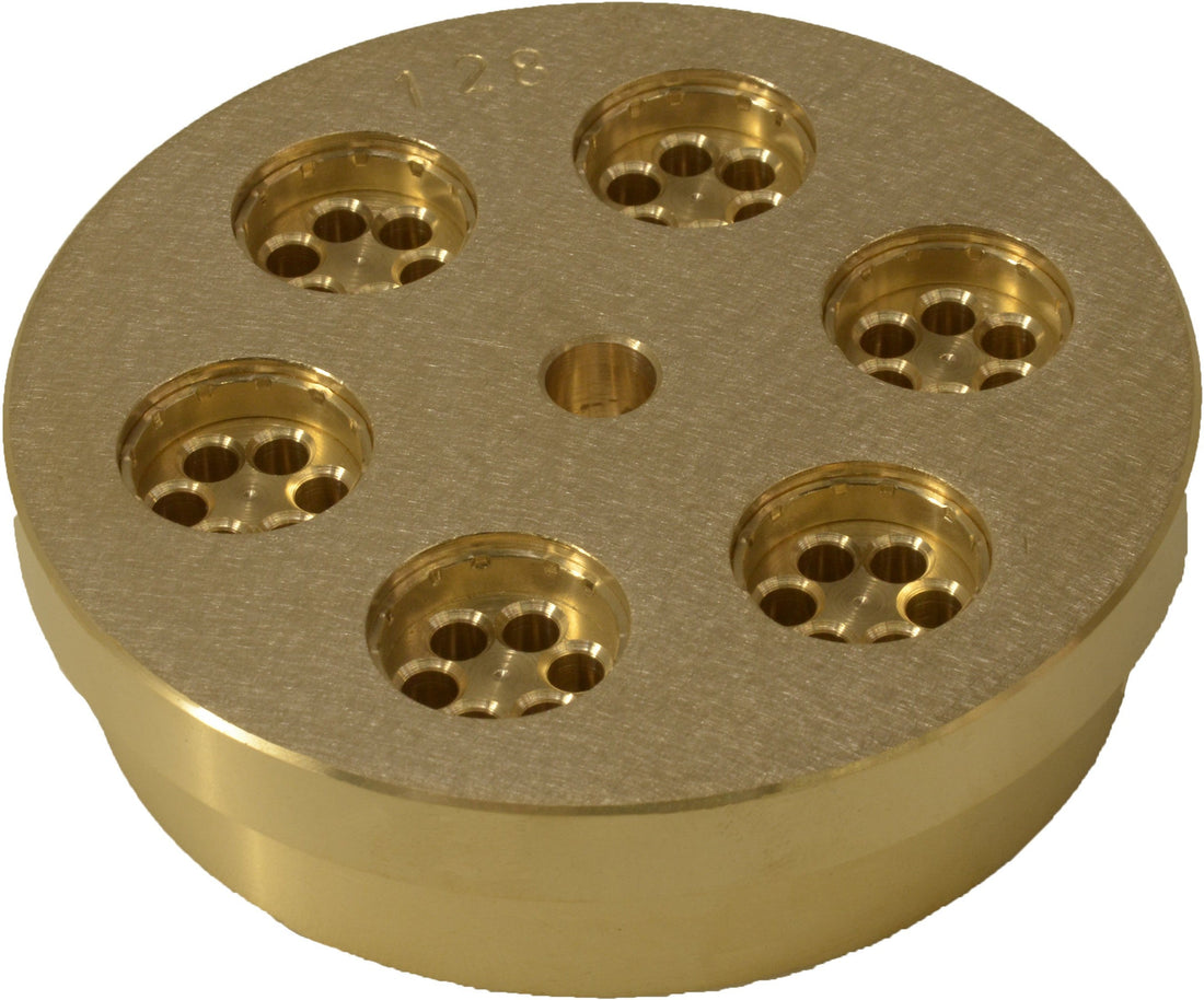 Omcan - Brass Pasta Die #128 Tortiglioni 13 mm For 16643/13236/13440 - 45915