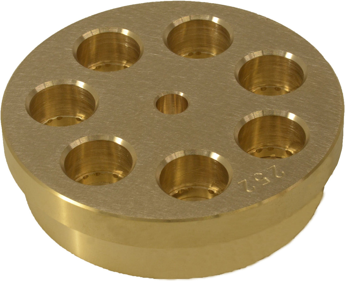 Omcan - Brass Pasta Die #252 Gigli Festionati 11.4 mm For 16643/13236/13440 - 45532