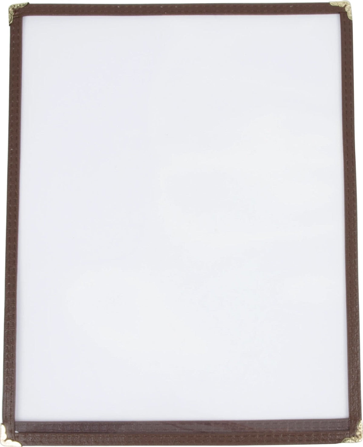 Omcan - Brown Double Fold Menu Holder, Pack of 40 - 39797