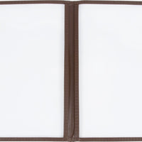 Omcan - Brown Double Fold Menu Holder, Pack of 50 - 39797