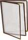 Omcan - Brown Three Page Menu Holder, Pack of 25 - 39805