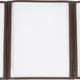 Omcan - Brown Triple Fold Menu Holder, 50/cs - 39801