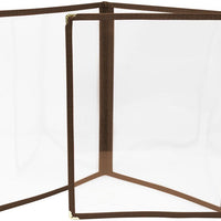 Omcan - Brown Triple Fold Menu Holder, Pack of 25 - 39801