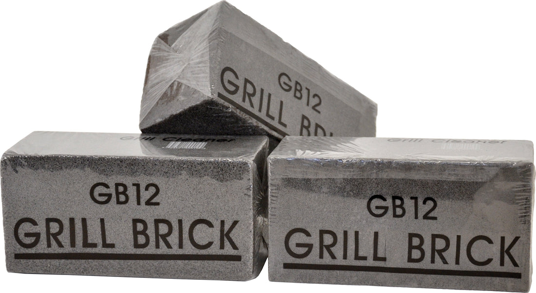 Omcan - Cases of Grill Stone, 12 Bricks/Cs, Pack of 2 Cases - 11395