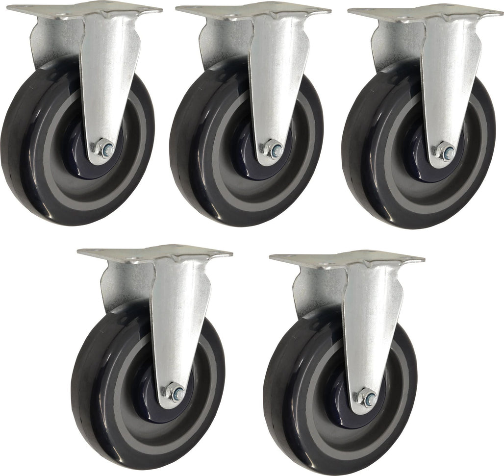 Omcan - Caster For Solid Top Stock Carts, Pack of 4 - 43568