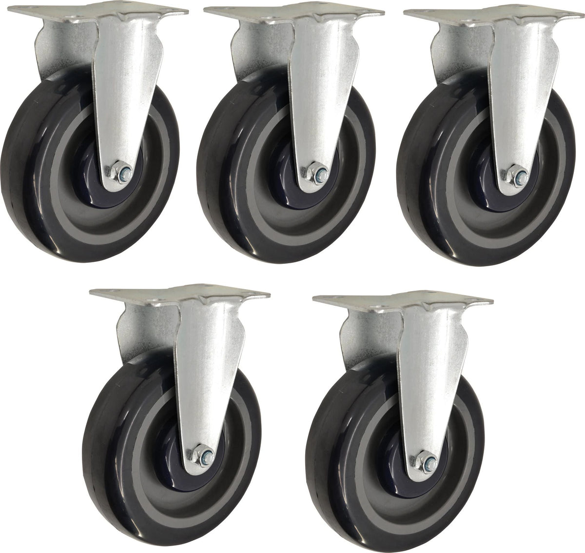 Omcan - Caster For Solid Top Stock Carts, Pack of 4 - 43568