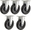 Omcan - Caster For Solid Top Stock Carts, Pack of 4 - 43568