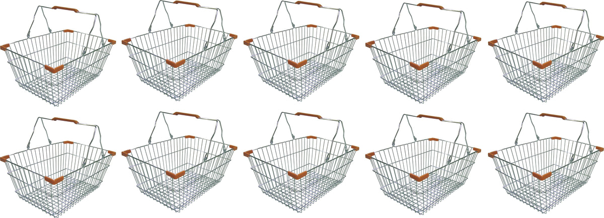 Omcan - Chrome Shopping Basket, Pack of 5 - 13022