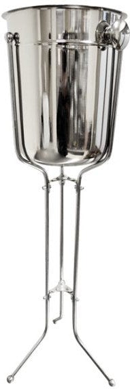 Omcan - Chrome-coated Wine Bucket Folding Stand for 8 QT Wine Buckets, Pack of 4 - 80838