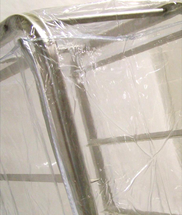 Omcan - Clear 28” x 24” x 62” Nylon Rack Cover, Pack of 2 - 18633