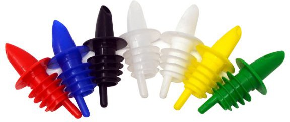 Omcan - Clear Economy Free-Flow Pourer, Pack of 12, Pack of 40 - 80852