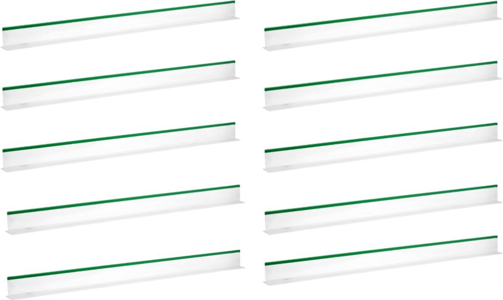 Omcan - Clear & Green 5” x 30” Divider, Pack of 10 - 10780