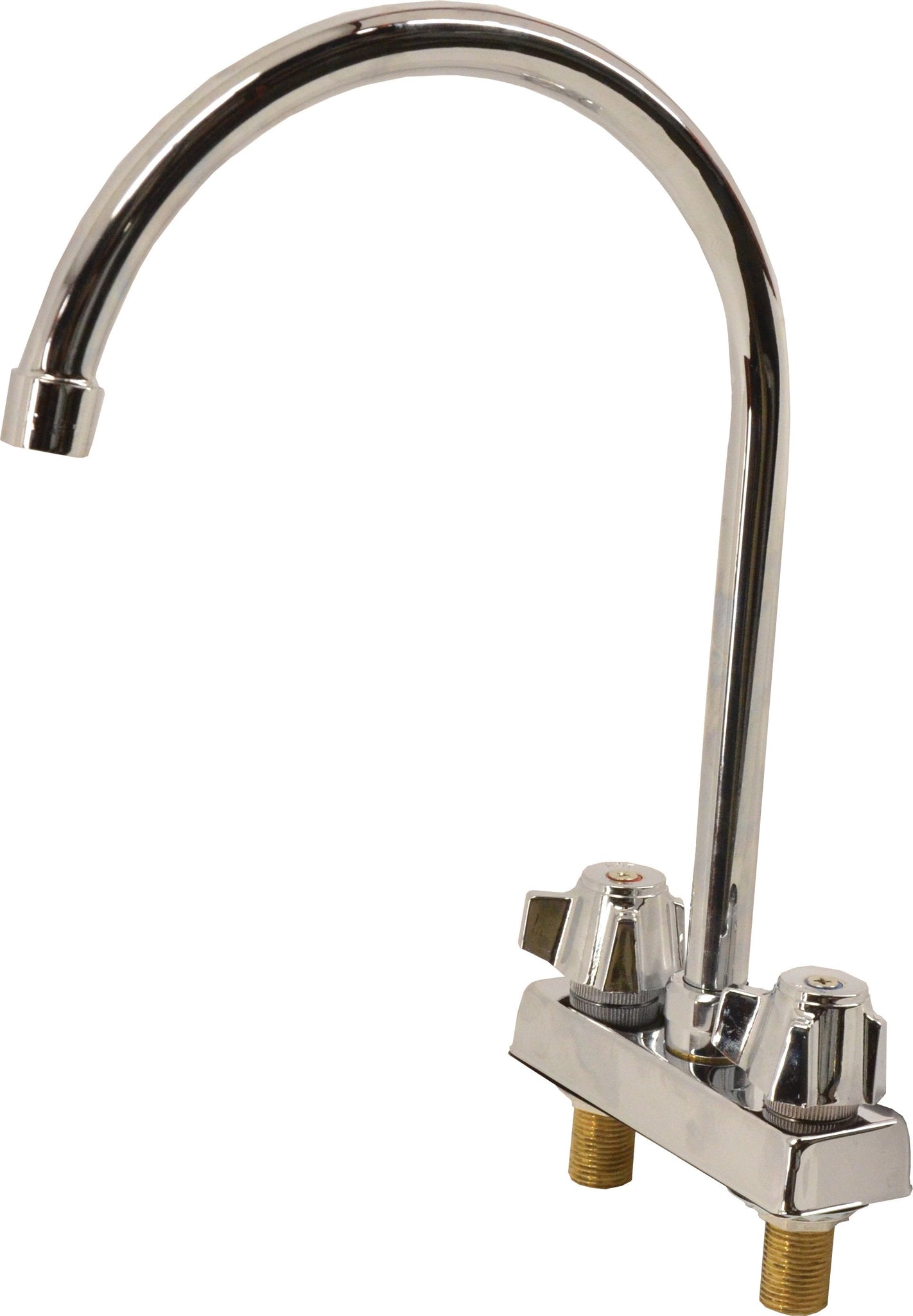 Omcan - Deck Mounted 4” Centers with 9” Goose Neck Spout Faucet, 2/cs - 39788