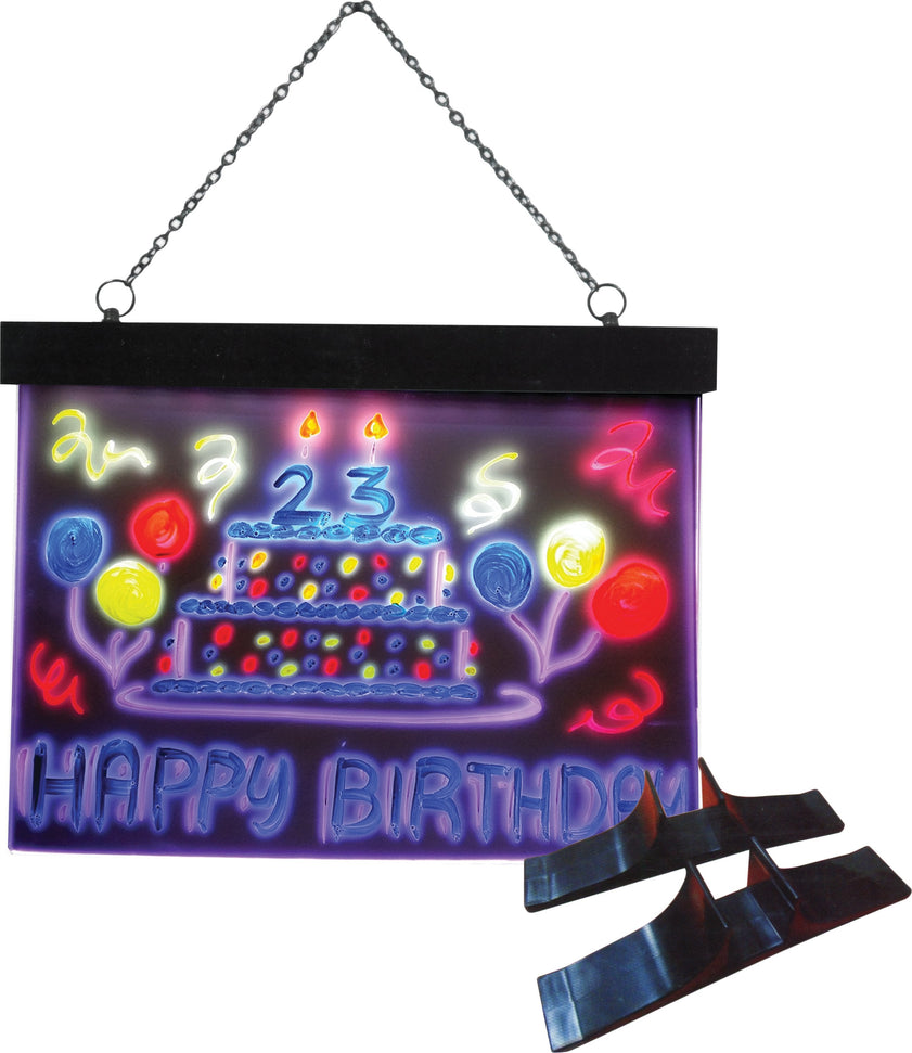 Omcan - Desktop/Hanging LED Illuminated Flash Board, Pack of 2 - 39861