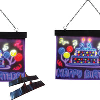 Omcan - Desktop/Hanging LED Illuminated Flash Board, Pack of 3 - 39861
