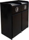Omcan - Double Trash Receptacle with two 36-Gallon Black Bins - 48220