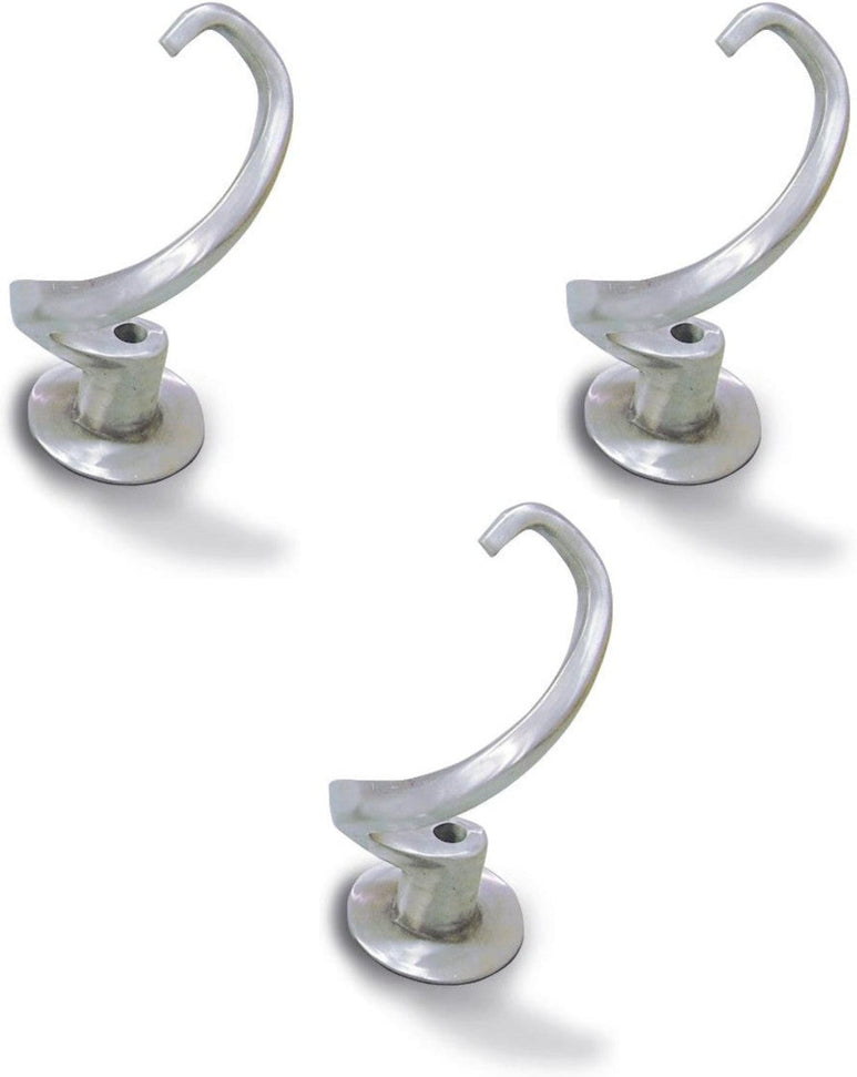 Omcan - Dough Hook Replacement Accessory for 10-QT General Purpose Mixer with Guard, Pack of 3 - 25062