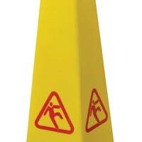 Omcan - English/French Four-Sided Caution Cone, Pack of 4 - 24417