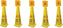 Omcan - English/French Four-Sided Caution Cone, Pack of 4 - 24417