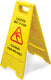 Omcan - English/Spanish A-Shape Caution Sign, Pack of 10 - 24414