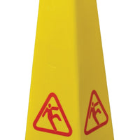 Omcan - English/Spanish Four-Sided Caution Cone, Pack of 4 - 24416
