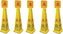 Omcan - English/Spanish Four-Sided Caution Cone, Pack of 4 - 24416