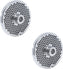 Omcan - European Style #32 Round Stainless Steel Plate with Hub and 4.8 mm (0.18″) Three Notches, Pack of 2 - 43564