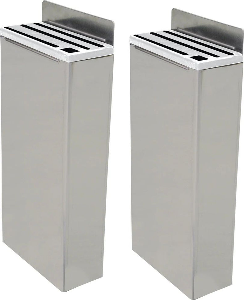 Omcan - Extra Small Stainless Steel Knife Rack with White Insert, Pack of 2 - 12922
