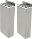 Omcan - Extra Small Stainless Steel Knife Rack with White Insert, Pack of 2 - 12922