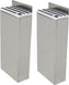 Omcan - Extra Small Stainless Steel Knife Rack with White Insert, Pack of 3 - 12922