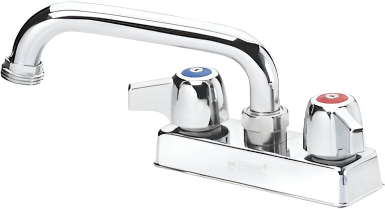 Omcan - Faucet Deck Mounted 4"Centers With 10" Long Spout Low Lead For 44604, Pack of 2 - 44719