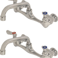 Omcan - Faucet with 10" Spout - Swing Nozzle & 8" Centres, Pack of 2 - 39256