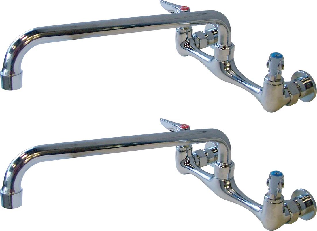 Omcan - Faucet with 14" Spout - Swing Nozzle & 8" Centres - 23517