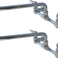 Omcan - Faucet with 14" Spout - Swing Nozzle & 8" Centres, Pack of 2 - 23517